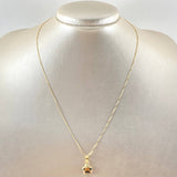 Set Cadena Veneciana 1gr / 45cm / 0.6mm + Dije Estrella Lisa 0.45gr / 1.6cm / 1.45gr Oro Amarillo 18K (Oferta) ©