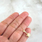 Set Cadena Veneciana 1gr / 45cm / 0.6mm + Dije Estrella Lisa 0.45gr / 1.6cm / 1.45gr Oro Amarillo 18K (Oferta) ©