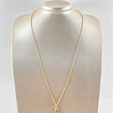 Set Rope Chain 1.2gr / 23.6in / 1.2mm + Pendant Money Bag 0.5gr / 1.5cm (0.6in) / 1.7gr 18K Yellow Gold (Offer) ©