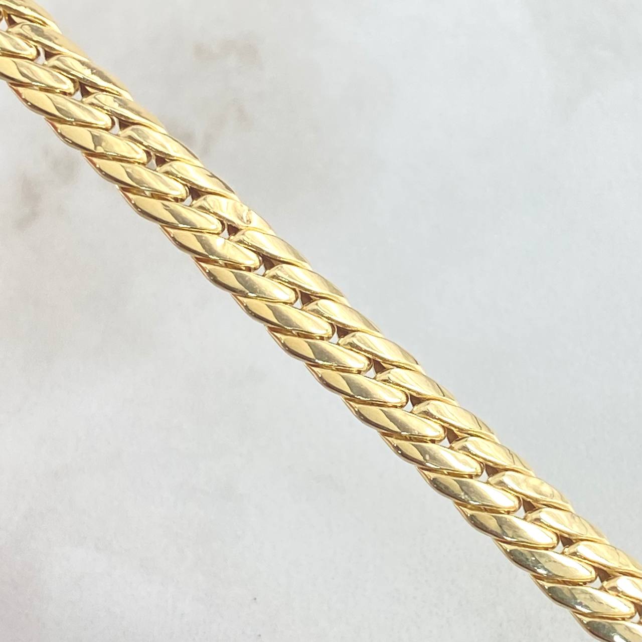 Flat Snake Bracelet 5.1gr / 8.3in / 18K Yellow Gold +3
