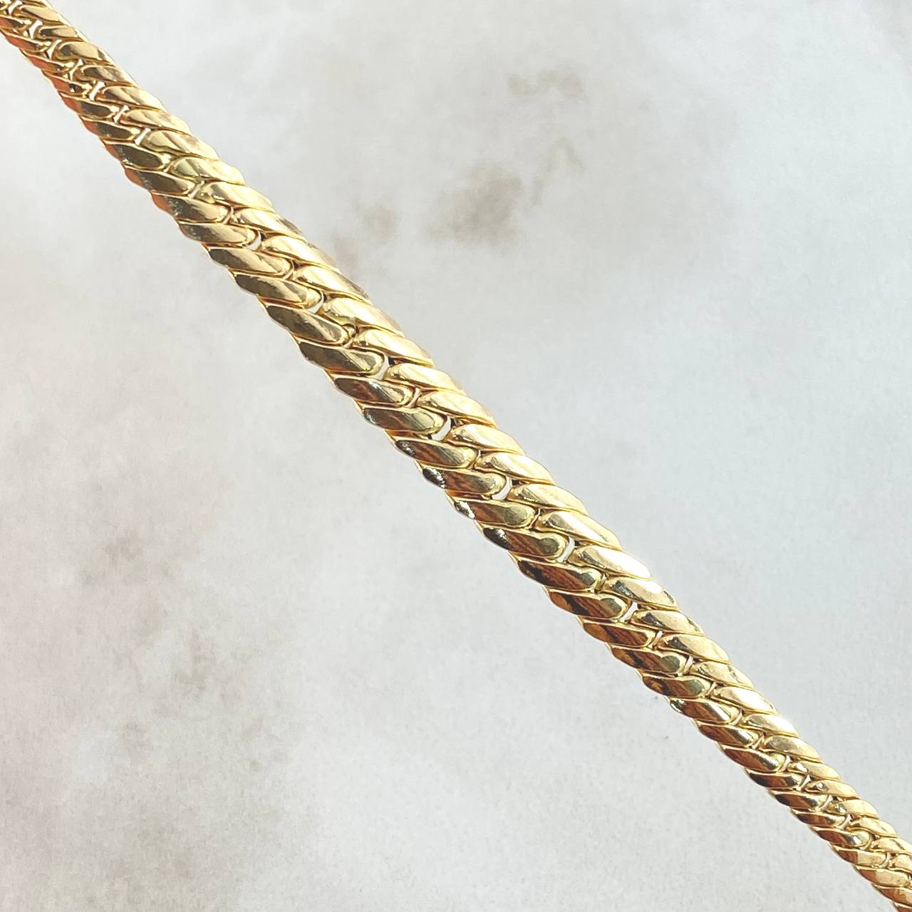 Flat Snake Bracelet 3.25gr / 18.5cm / 18K Yellow Gold +3