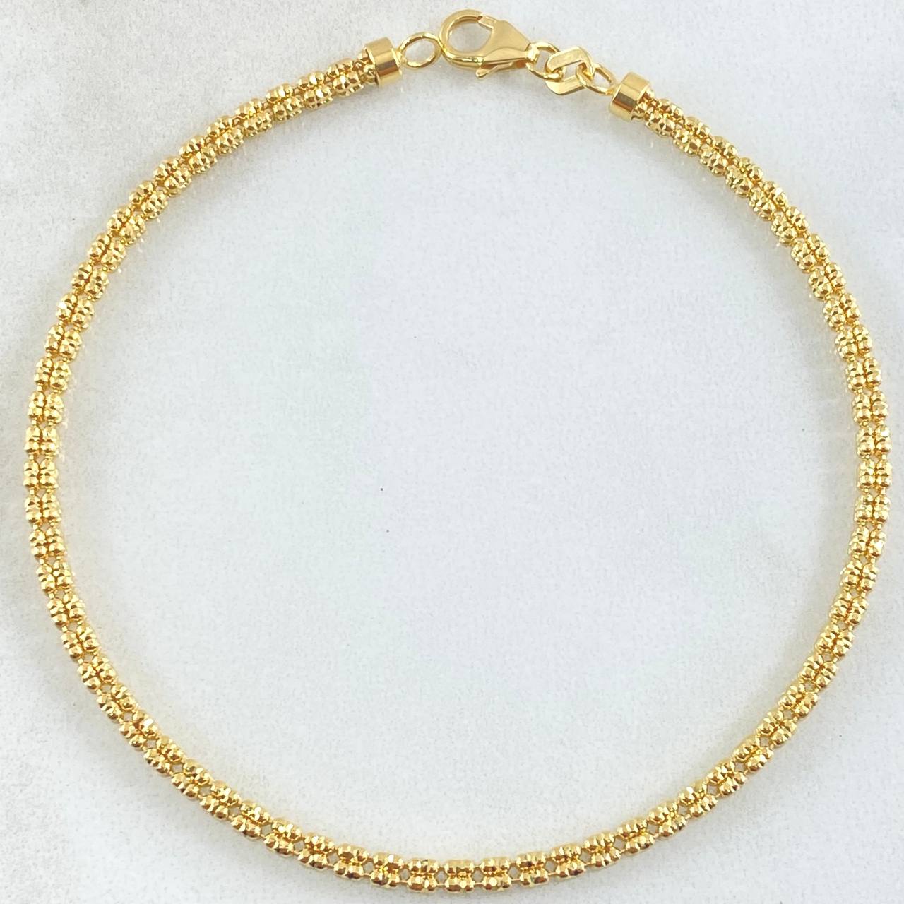 Ice Bracelet 5.65gr / 7.9in / 18K Yellow Gold +4