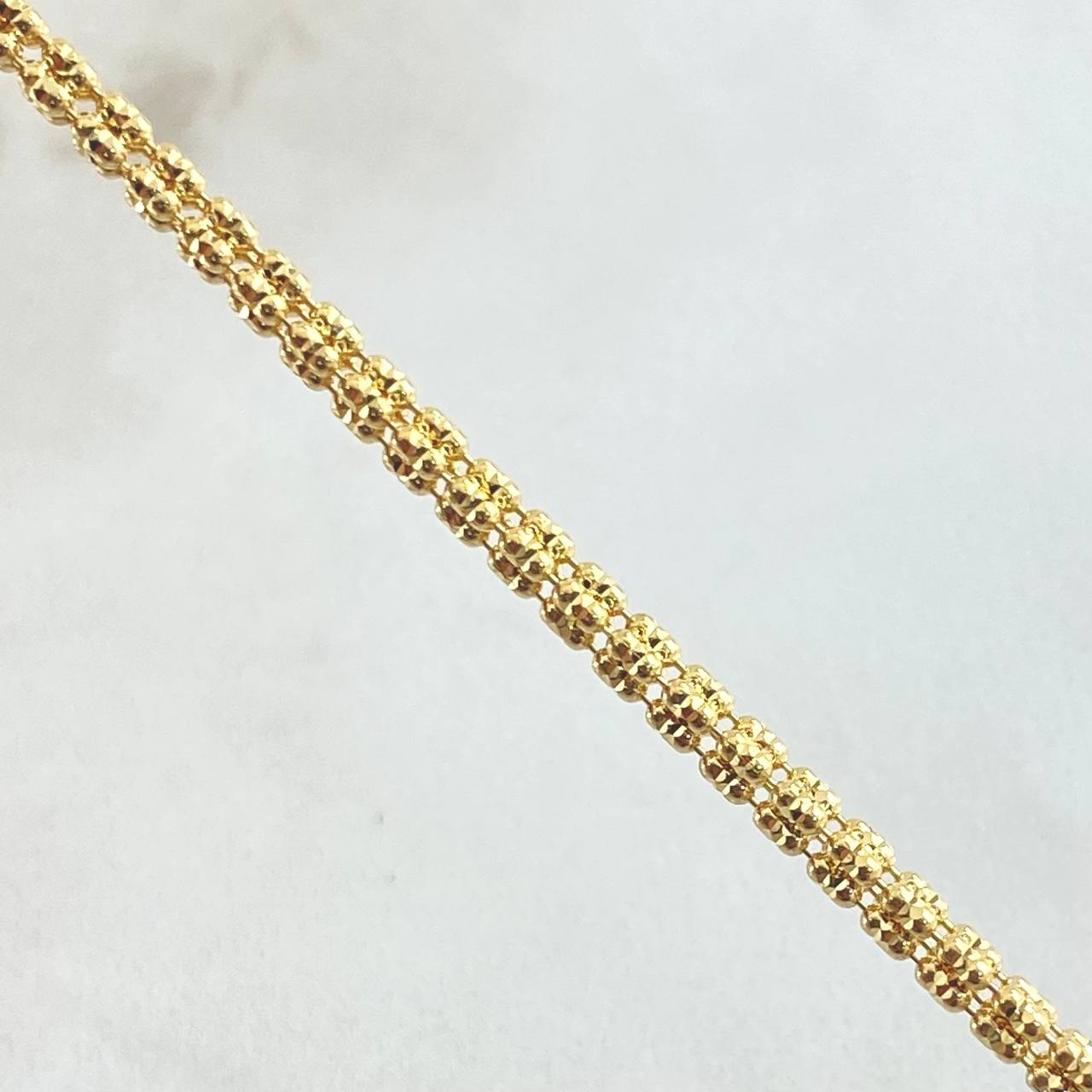 Ice Bracelet 5.65gr / 7.9in / 18K Yellow Gold +4