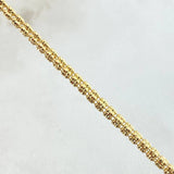Ice Bracelet 5.65gr / 7.9in / 18K Yellow Gold +4