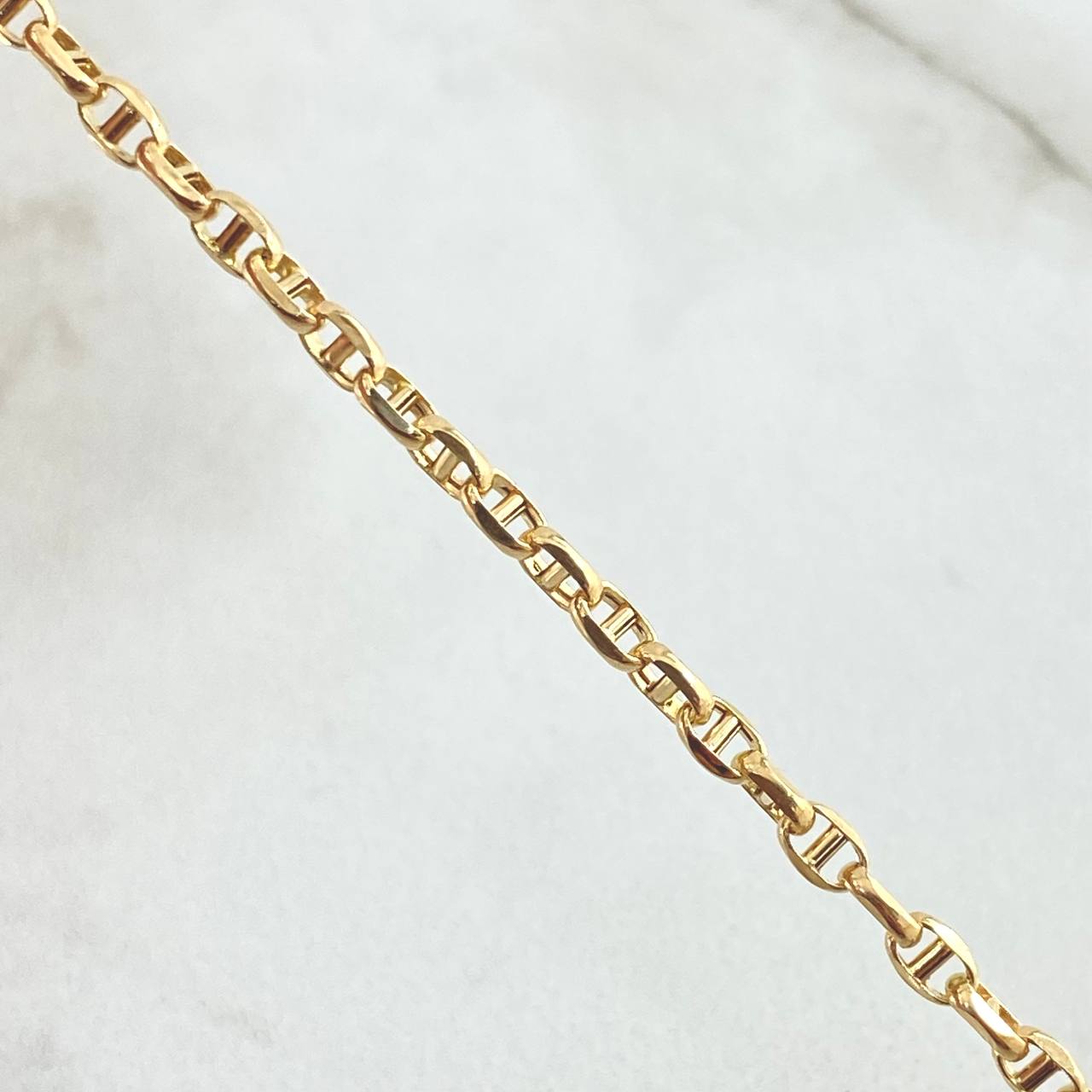 Pulso Escalera Volga 3.7gr / 8 in / 3.7mm Oro Amarillo +3 18K