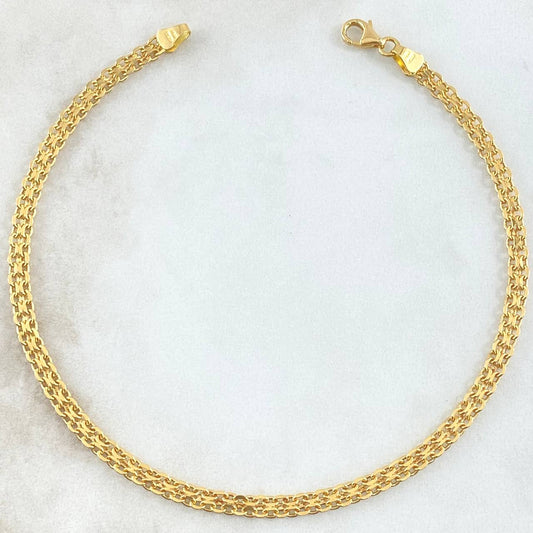 Tobillera China 3.95gr / 25cm / Oro Amarillo +1 18K
