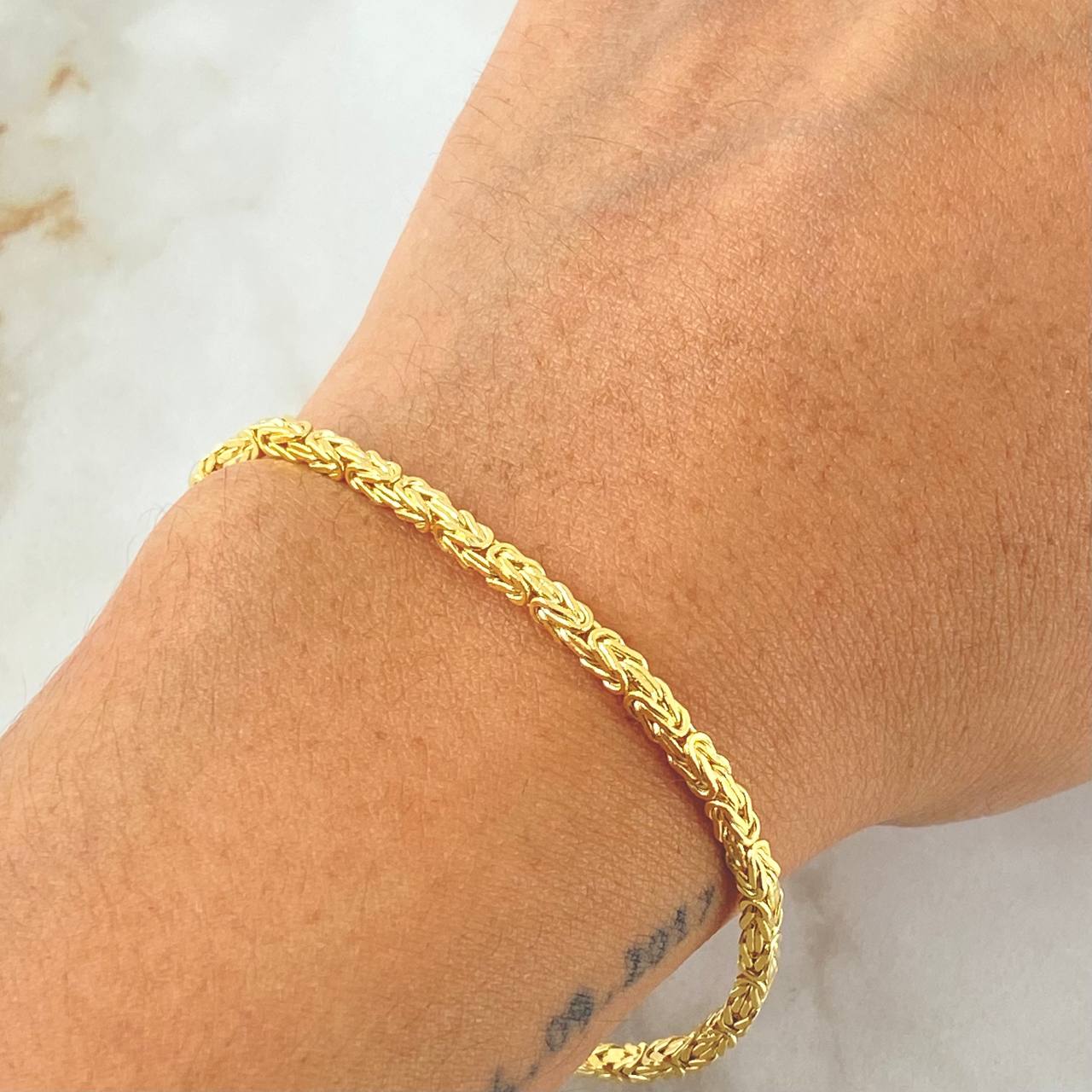Peruvian Bracelet 4.75gr / 19cm / 18K Yellow Gold +3