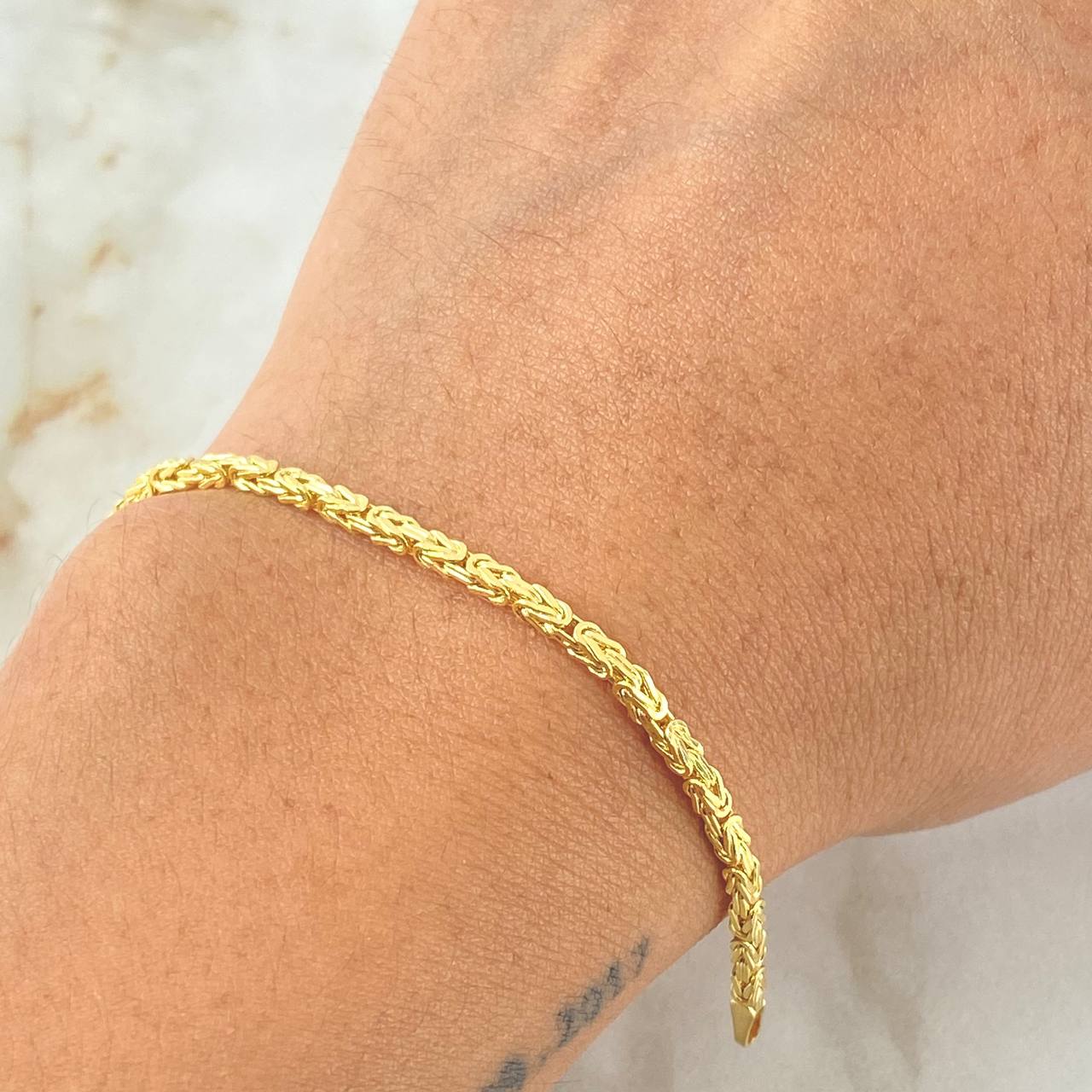 Peruvian Bracelet 3.1gr / 19cm / 18K Gold +3
