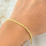 Peruvian Bracelet 3.1gr / 19cm / 18K Gold +3