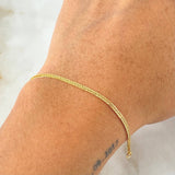 Franco Bracelet 2.3gr / 7.5in / 18K Yellow Gold +3