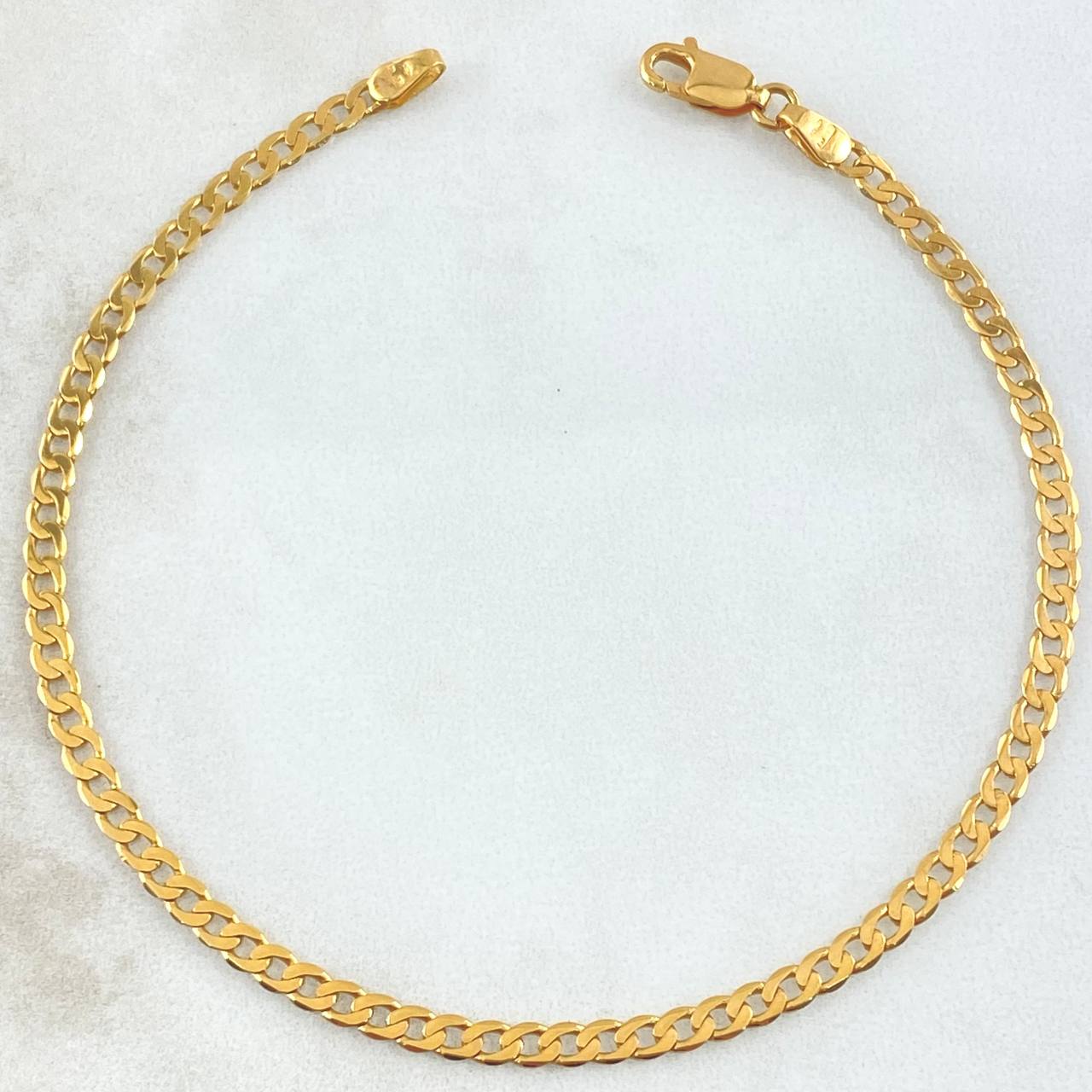 Cuban Links Bracelet 3.65gr / 8.3in / 18K Gold +1