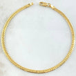 Flat Snake Bracelet 2.05gr / 7.5in / 18K Gold +3