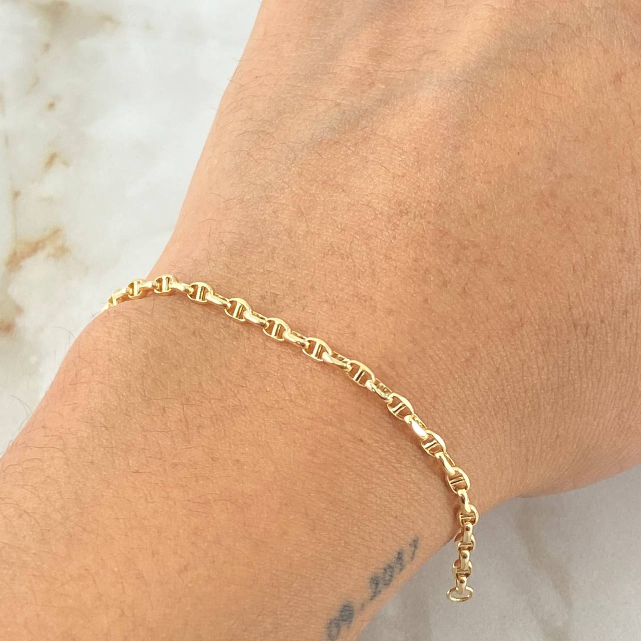 Sailor Bracelet 1.75gr / 7 1/2 in / 2.7mm Yellow Gold +3 18K ©