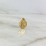 Pendant Circular Bear 0.9gr / 2cm / Yellow Gold ©
