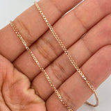 Cadena Veneciana 8.95gr / 27 3/4 in / 1.58mm Dos Oros Blanco Rosa +3 18K %