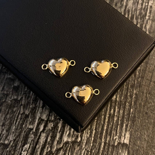 Charm Heart 0.8gr / 1.7cm Smooth Yellow Gold