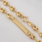 Bracelet GC Rectangle Plate 2.5g / 6 3/4 in / 4.8mm Yellow Gold 18K