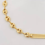 Bracelet GC Rectangle Plate 2.5g / 6 3/4 in / 4.8mm Yellow Gold 18K