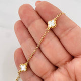 Bracelet Wheat Clover 2.85g / 7 in / 1.45mm Yellow Gold 18K