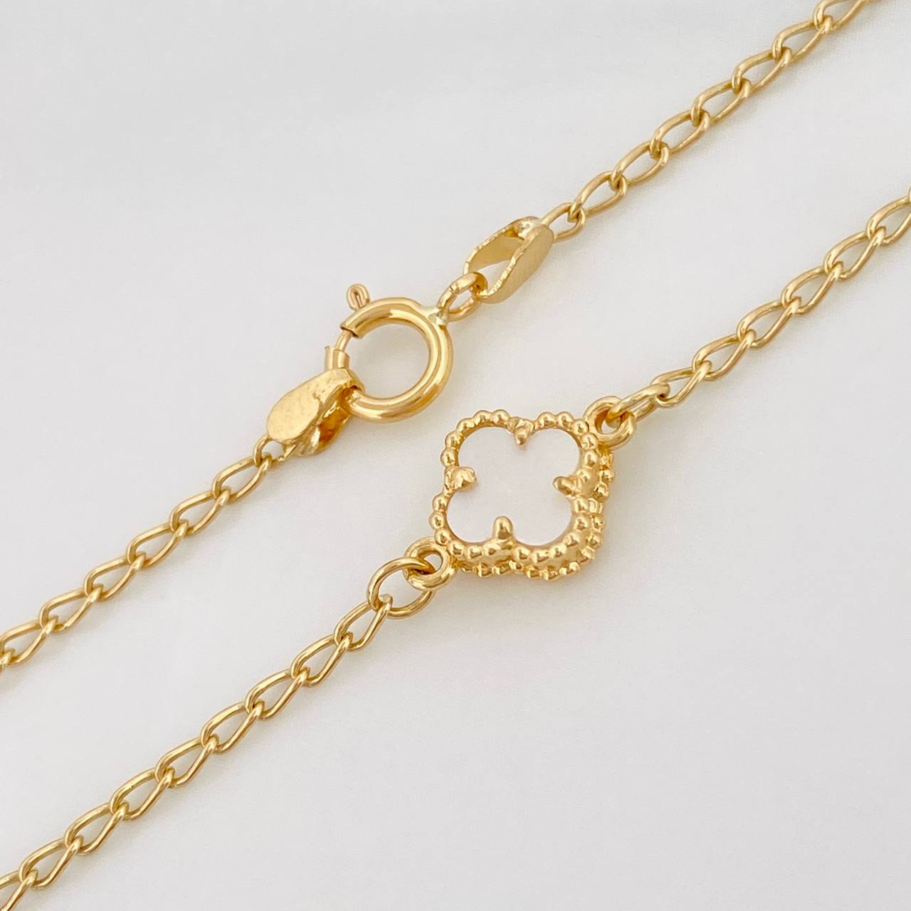 Bracelet Wheat Clover 2.85g / 7 in / 1.45mm Yellow Gold 18K