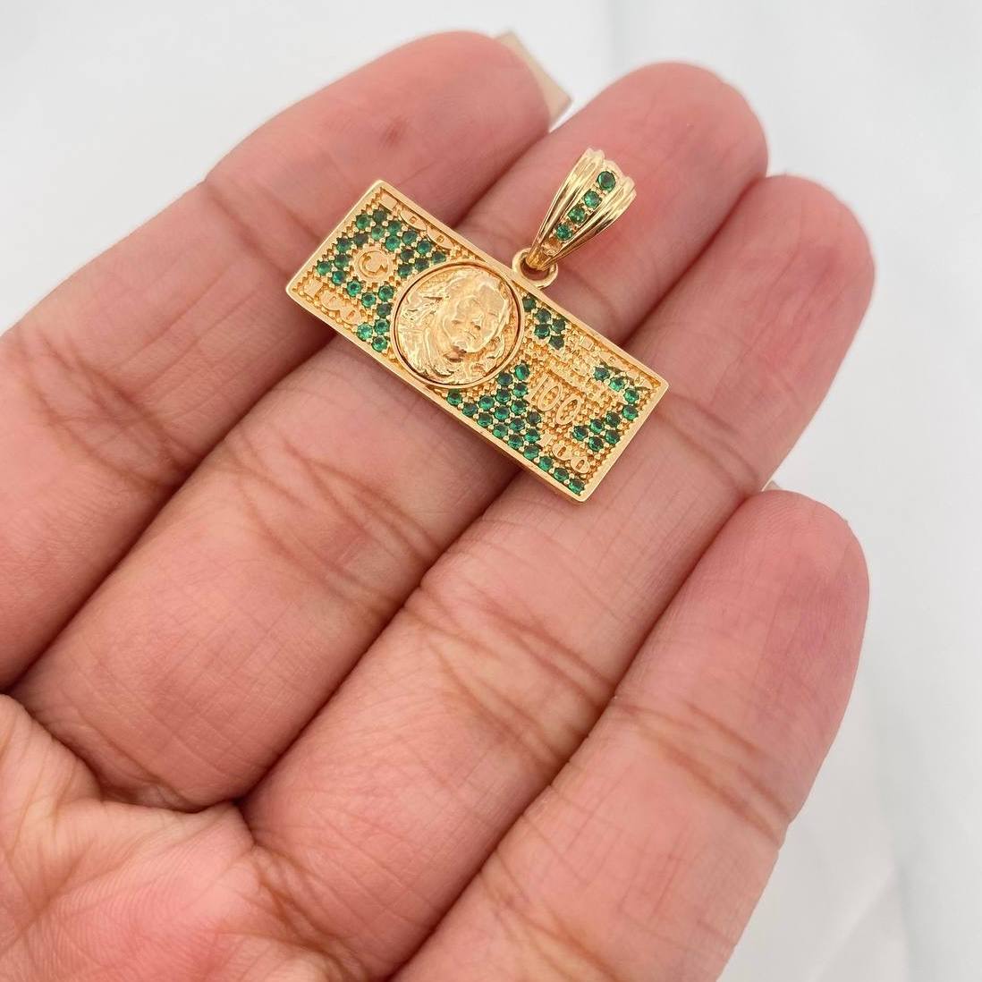 Dije One Dólar 3.45 g / 3/4 in Oro Amarillo 18K