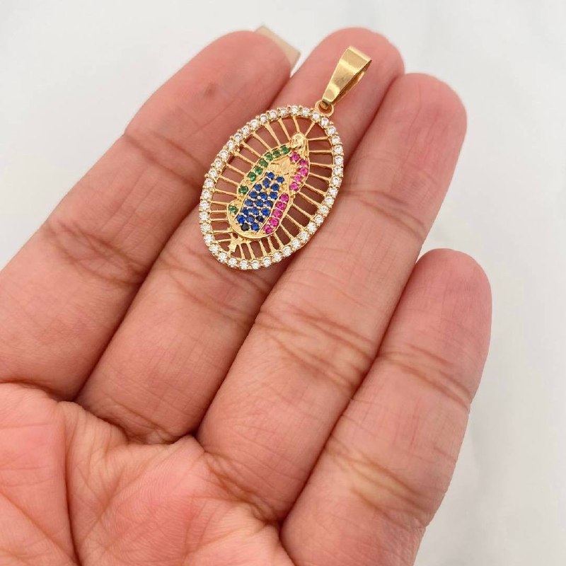 Dije Virgen Guadalupe 2.65 g / 1 1/2 in Oro Amarillo 18K