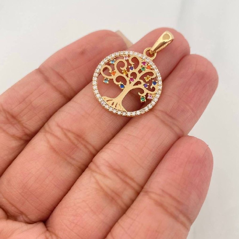 Pendant Tree of Life 2.15 g / 1 in Yellow Gold 18K
