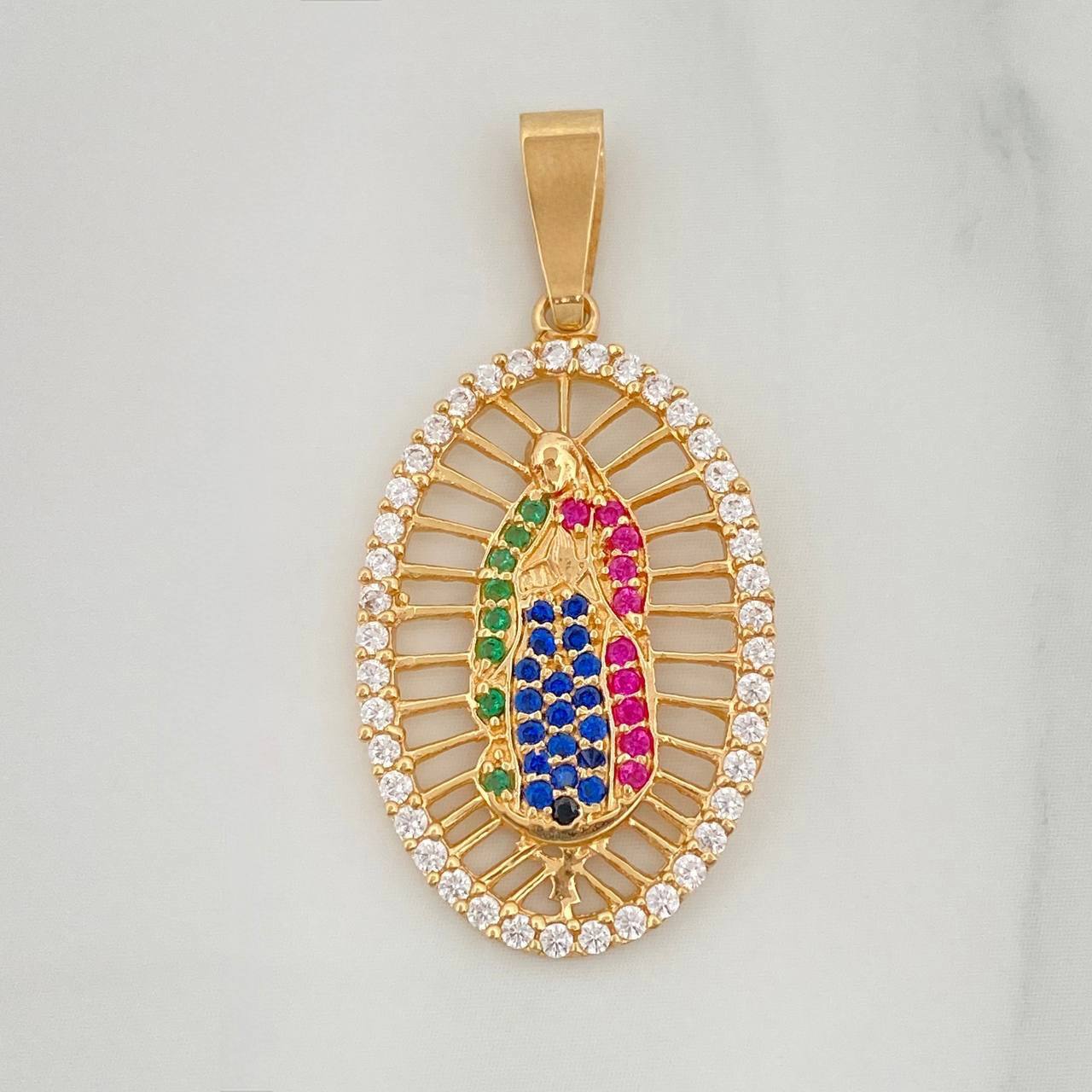 Dije Virgen Guadalupe 2.65 g / 1 1/2 in Oro Amarillo 18K