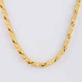 Cadena Rustica Texturizada 15.85g / 26 in / 4.4mm Oro Amarillo 18K