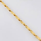 Cadena Rustica Texturizada 15.85g / 26 in / 4.4mm Oro Amarillo 18K