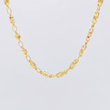 Cadena Rustica Barril Diamantado 16.15g / 26 in / 3.2mm Oro Amarillo 18K