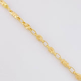 Cadena Rustica Barril Diamantado 16.15g / 26 in / 3.2mm Oro Amarillo 18K