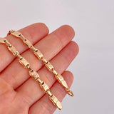 Cadena Rustica Corona 14.55g / 26 in / 5mm Oro Rosa 18K