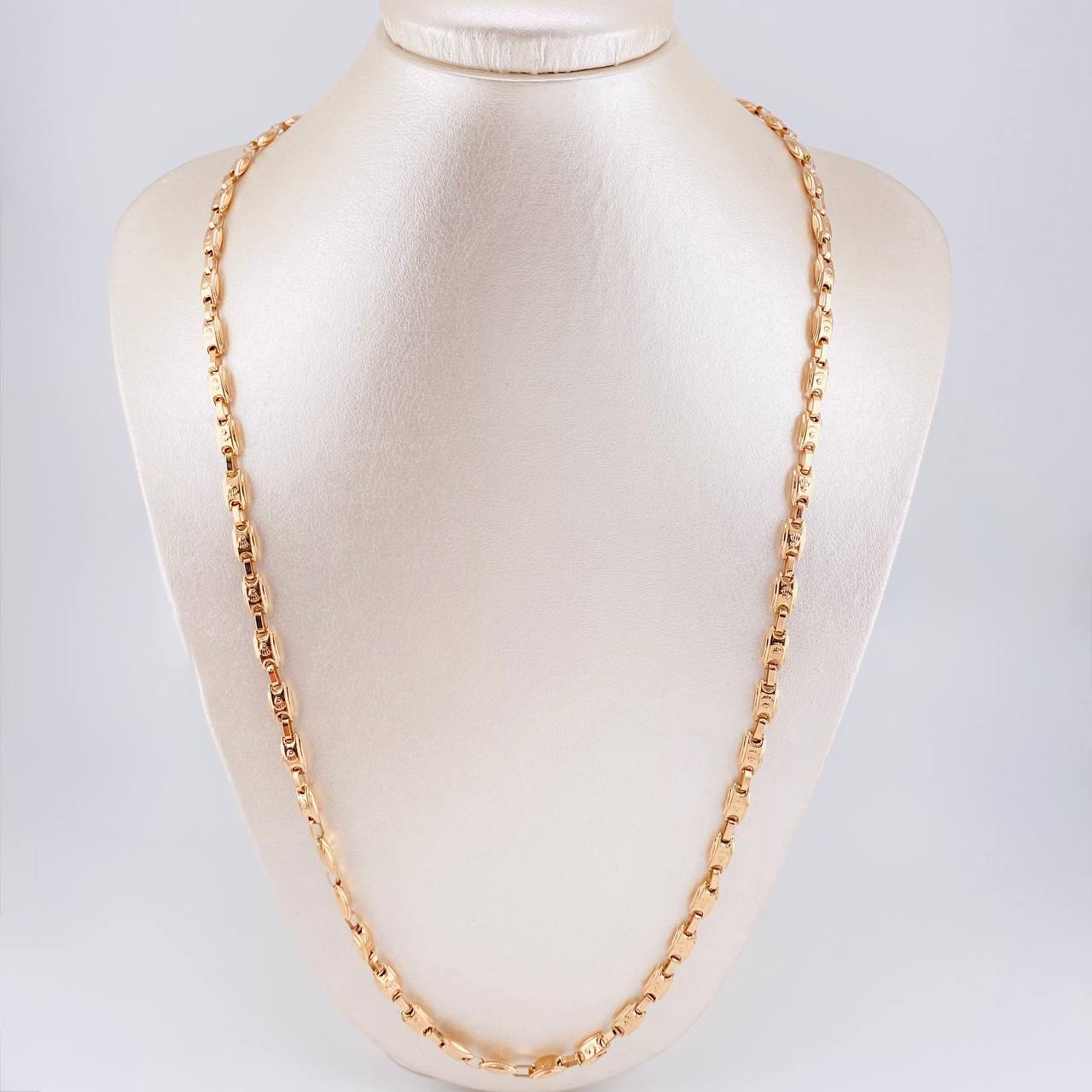 Cadena Rustica Corona 14.55g / 26 in / 5mm Oro Rosa 18K