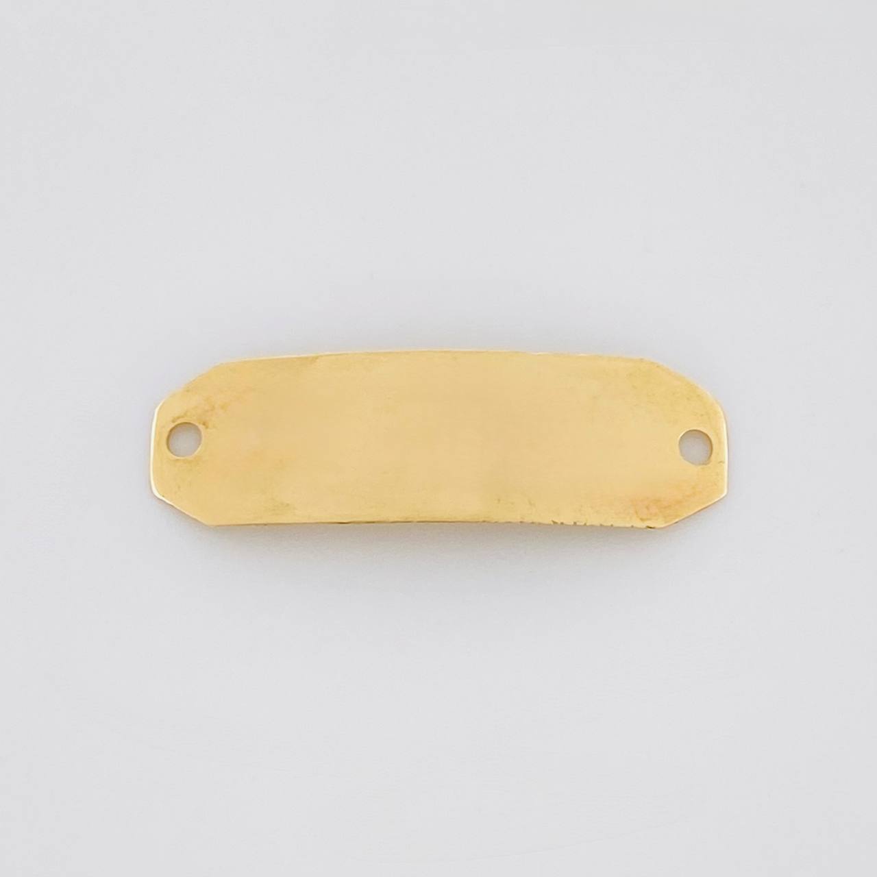 Herraje Placa Octagonal 0.65g / 1 in Oro Amarillo 18K