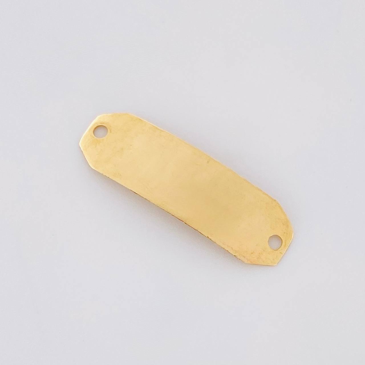 Herraje Placa Octagonal 0.65g / 1 in Oro Amarillo 18K