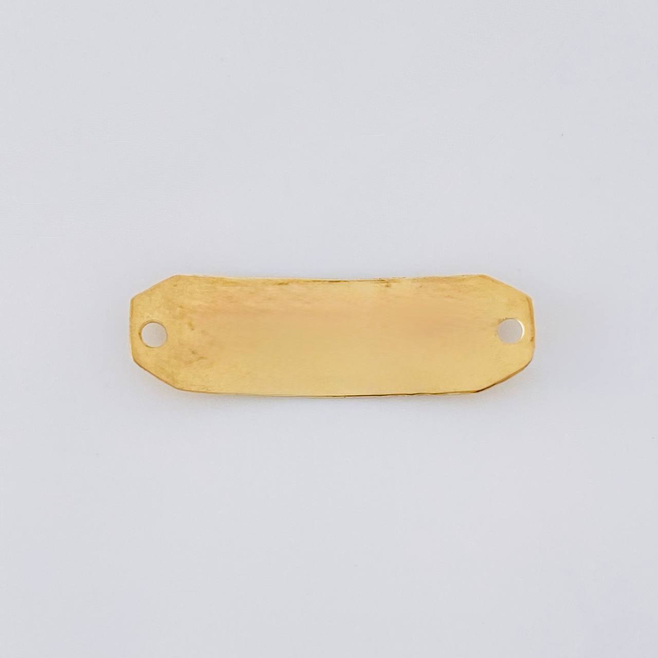 Herraje Placa Octagonal 0.65g / 1 in Oro Amarillo 18K