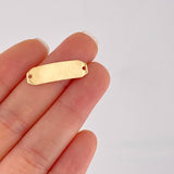 Herraje Placa Octagonal 0.65g / 1 in Oro Amarillo 18K