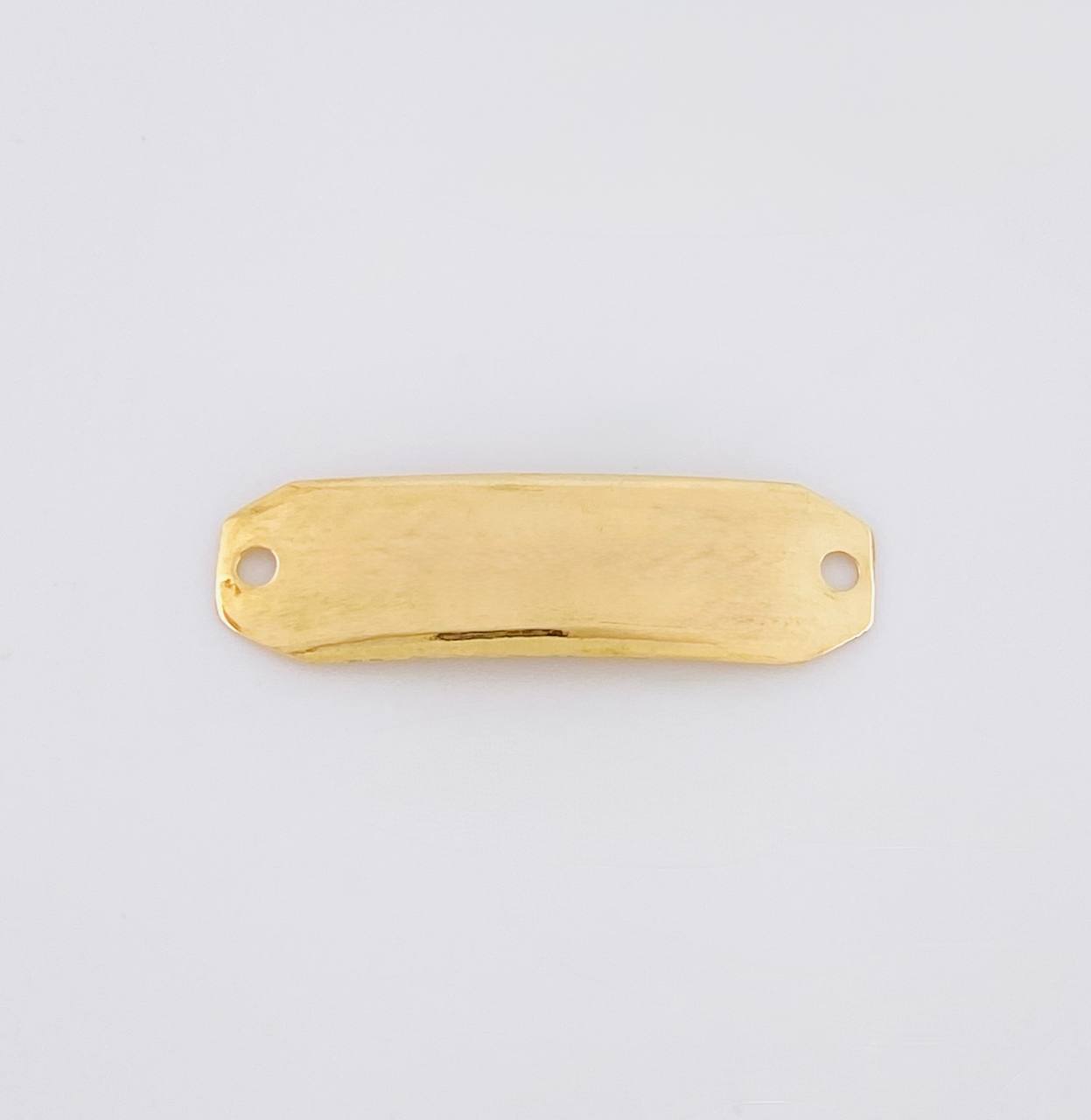 Herraje Placa Octagonal 0.6g / 1 in Oro Amarillo 18K