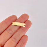 Herraje Placa Octagonal 0.6g / 1 in Oro Amarillo 18K