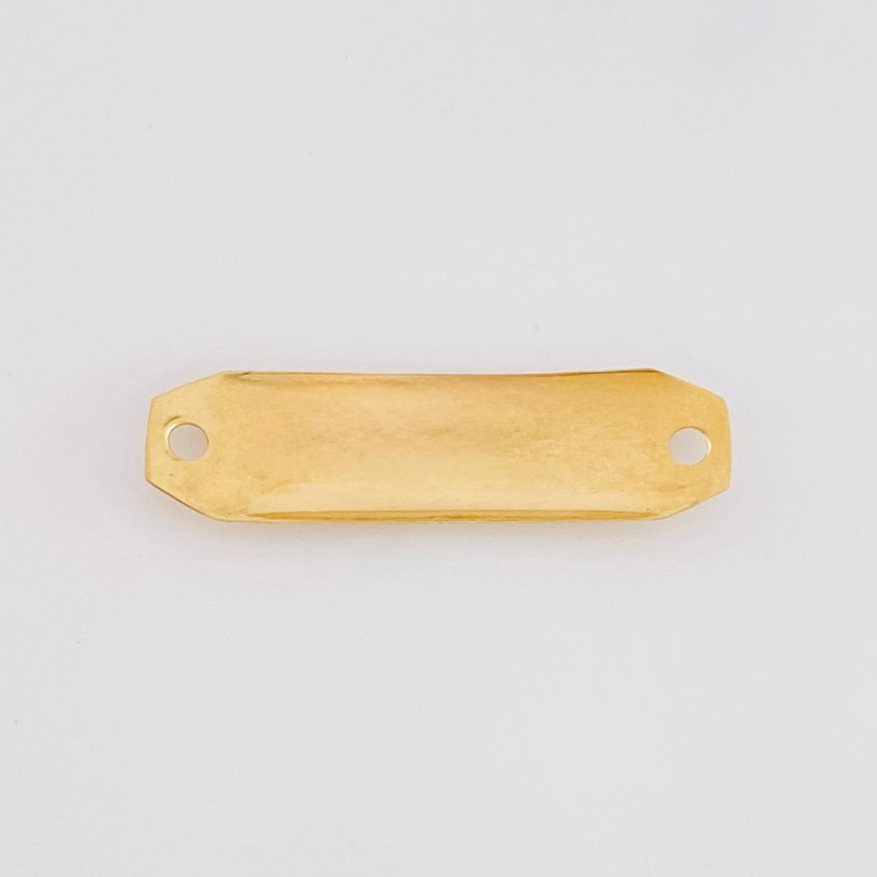 Charm Octagonal Plate 0.5g / 1 in 18K Yellow Gold