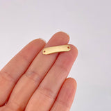 Herraje Placa Octagonal 0.5g / 1 in Oro Amarillo 18K