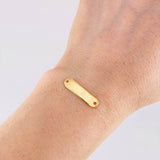 Herraje Placa Octagonal 0.5g / 1 in Oro Amarillo 18K