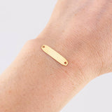 Herraje Placa Octagonal 0.35g / 3/4 in Oro Amarillo 18K