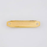 Herraje Placa Octagonal 0.35g / 3/4 in Oro Amarillo 18K