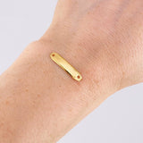 Herraje Placa Octagonal 0.35g / 3/4 in Oro Amarillo 18K