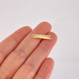 Herraje Placa Octagonal 0.35g / 3/4 in Oro Amarillo 18K
