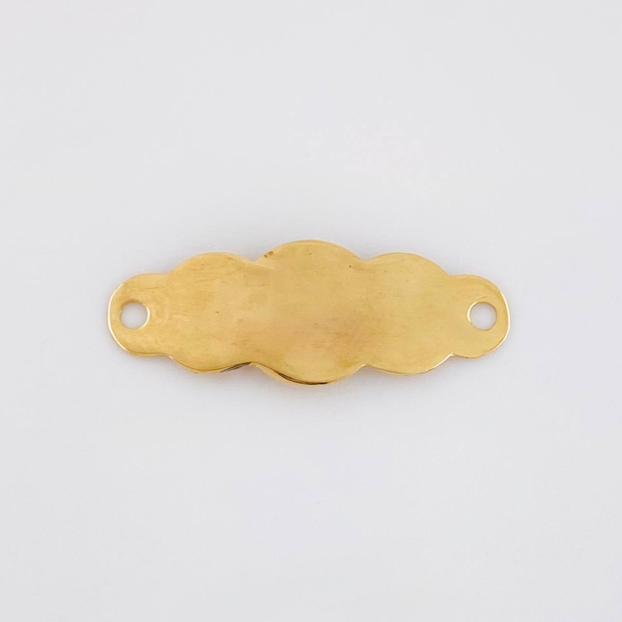 Herraje Placa Nube 0.45g / 3/4 in Oro Amarillo 18K