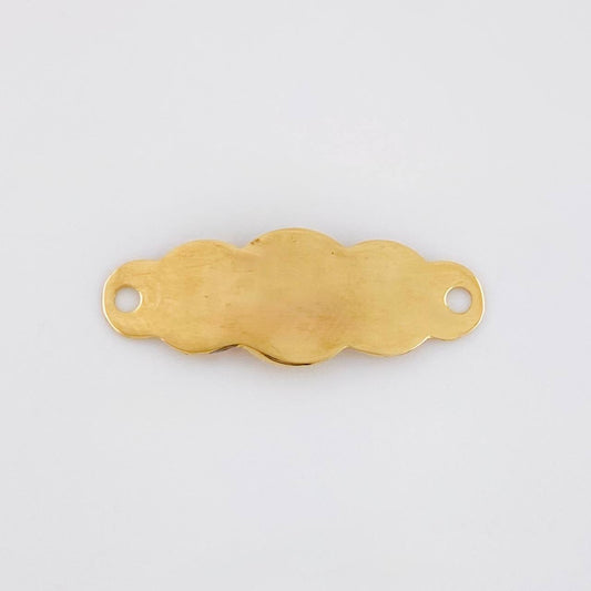 Herraje Placa Nube 0.5g / 3/4 in Oro Amarillo 18K
