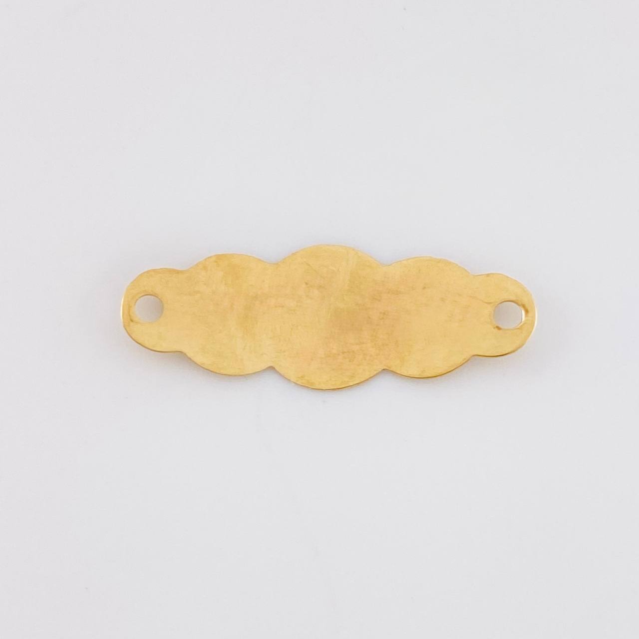 Herraje Placa Nube 0.45g / 3/4 in Oro Amarillo 18K